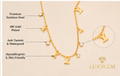 Luxygem Monogram Charm Gold-Plated Necklace