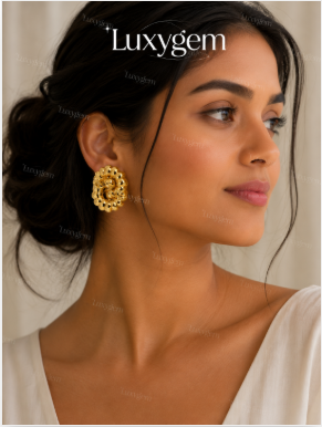 Luxygem Regal Knot Statement Earrings