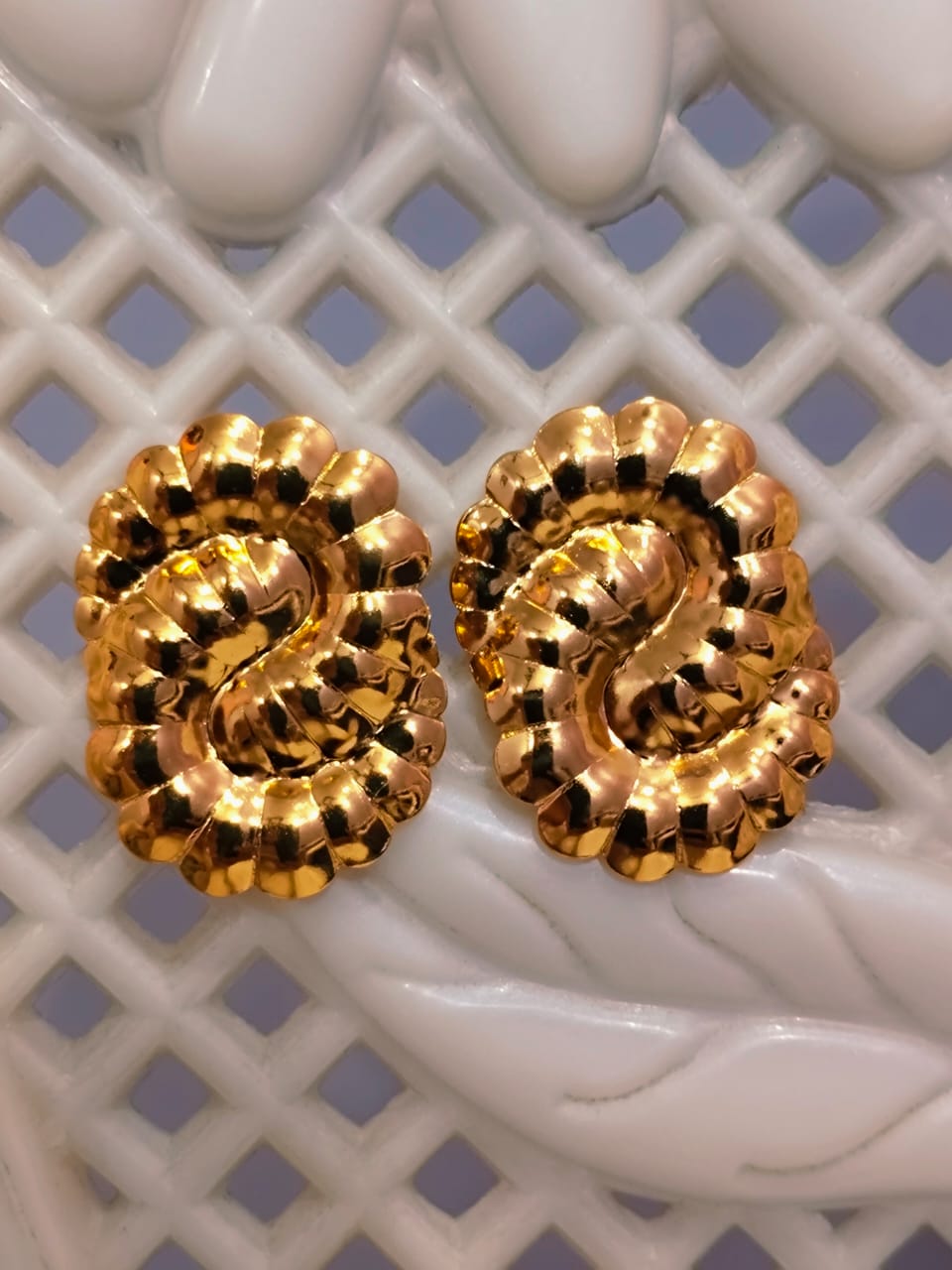 Luxygem Regal Knot Statement Earrings