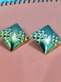 Luxygem Geometric Luxe Stud Earrings