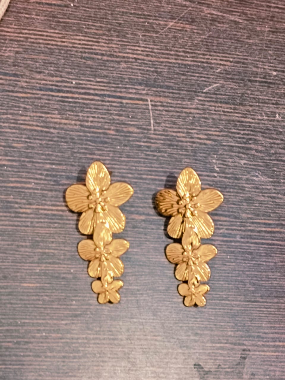 Luxygem Golden Blossom Cascade Earrings
