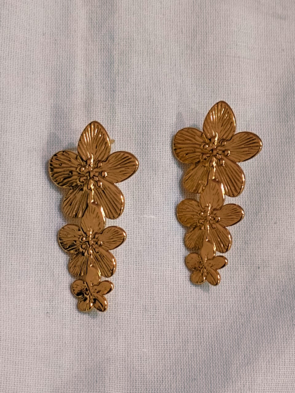 Luxygem Golden Blossom Cascade Earrings